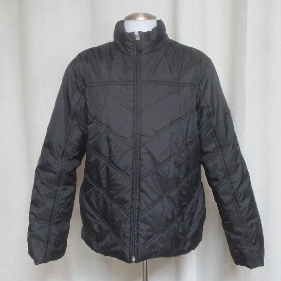CHARTER CLUB black puffer warm jacket - Picture 1 of 6
